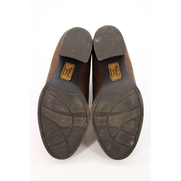 Natural Soul Tapas Womens 7.5 Brown Block Heel Bootie Back Zipper - Picture 11 of 11